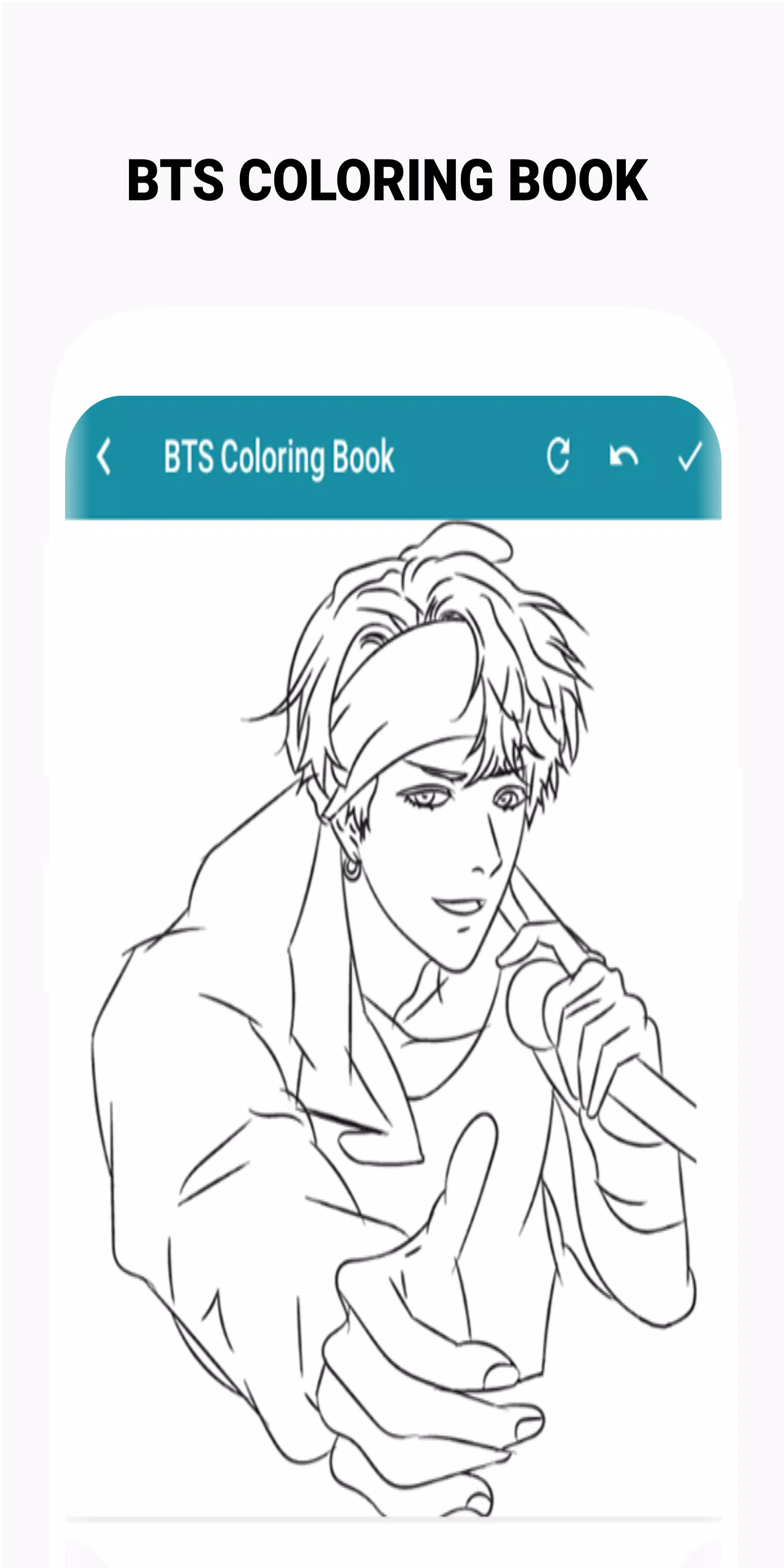 BTS Coloring Book Schermafbeelding 3