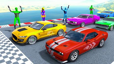 Superhero Game: Ramp Car Stunt 스크린샷 0