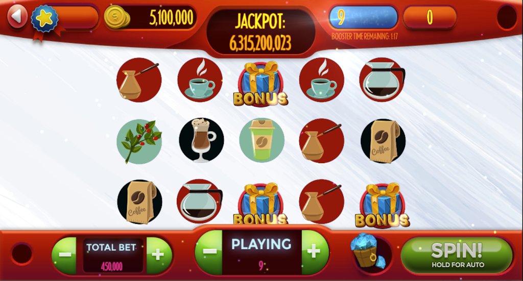 Coffee-Slot Machine Games ภาพหน้าจอ 1