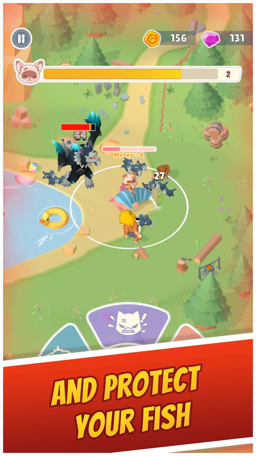 Cat Hero: Idle Tower Defense Captura de tela 0