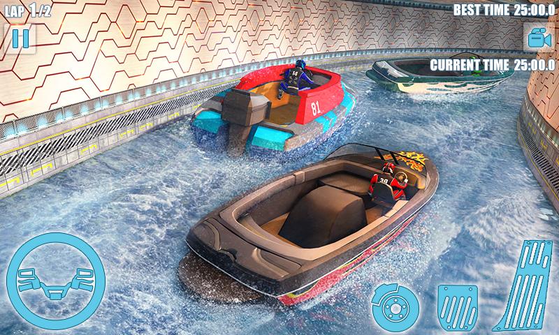 Speed Boat Crash Racing Captura de tela 0