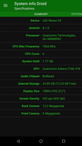 System Info Droid Ekran Görüntüsü 0