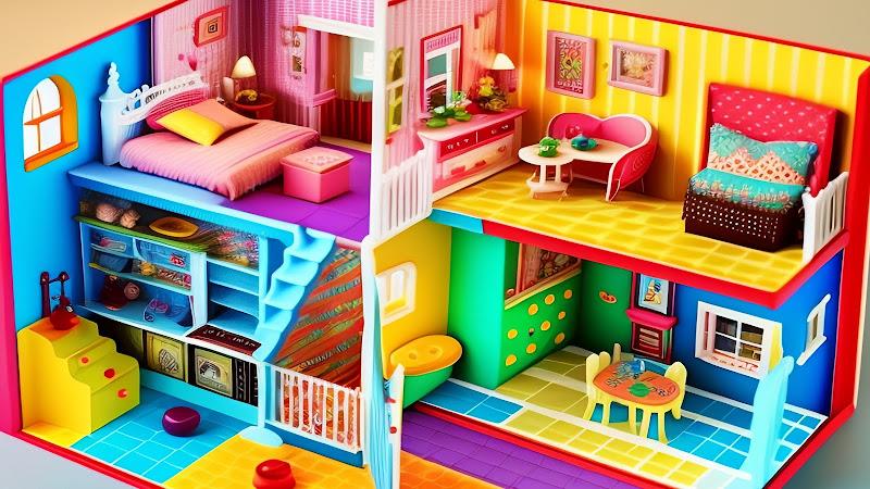 Doll House Design Doll Games Captura de tela 0