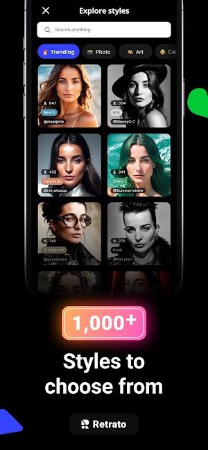 Retrato AI mod apk premium kilidi açıldı