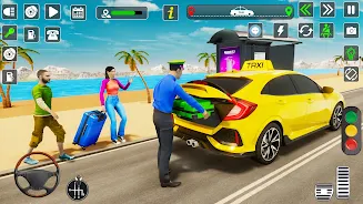 Taxi Driver Cab Car Driving 3D ภาพหน้าจอ 0