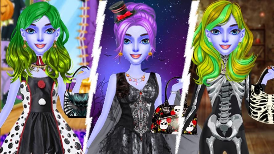 Halloween Makeup Salon Game Captura de tela 2