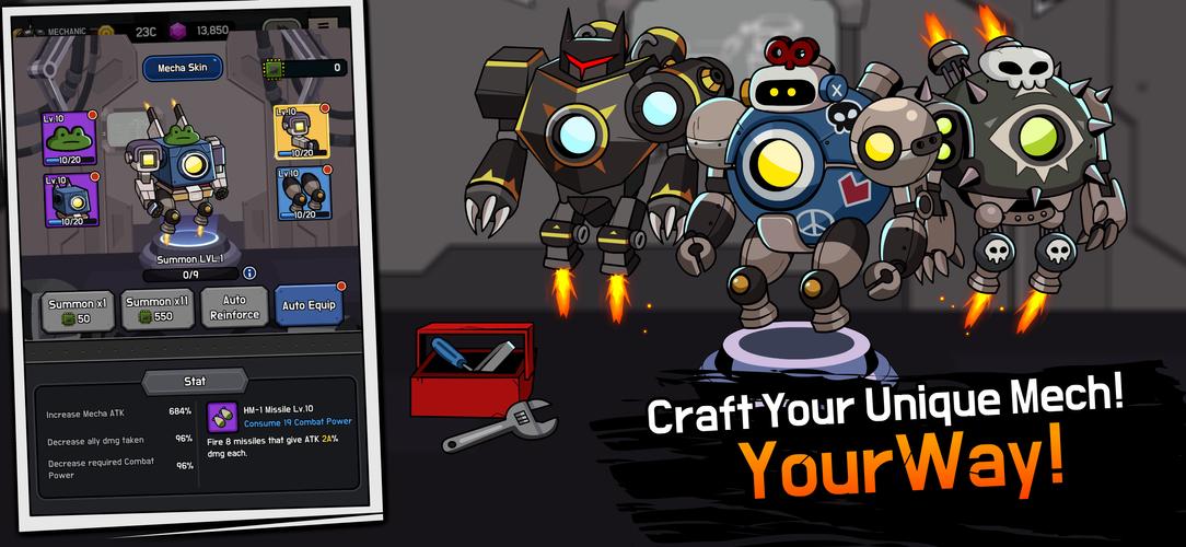 Mechanic Legends : Idle RPG Captura de tela 2