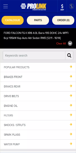 NAPA PROLink Mobile ဖန်သားပြင်ဓာတ်ပုံ 0