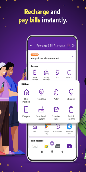 PhonePe UPI, Payment, Recharge Tangkapan skrin 1