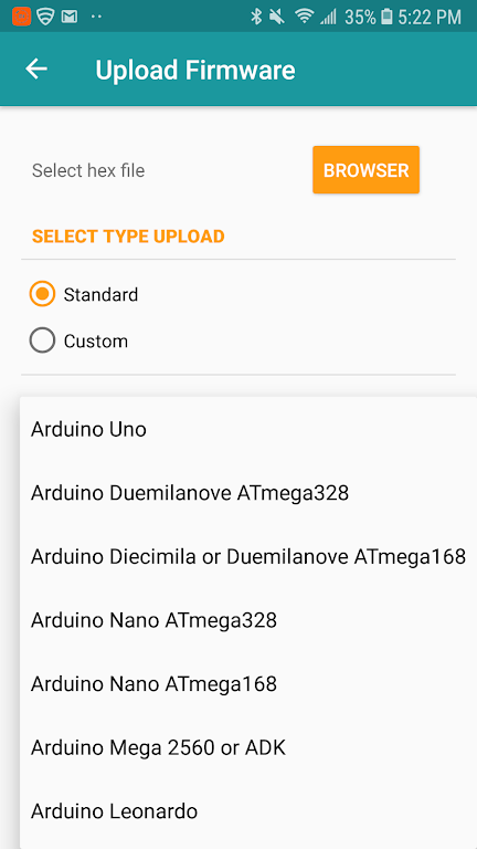 Arduino Hex Uploader-Bin/Hex ภาพหน้าจอ 2