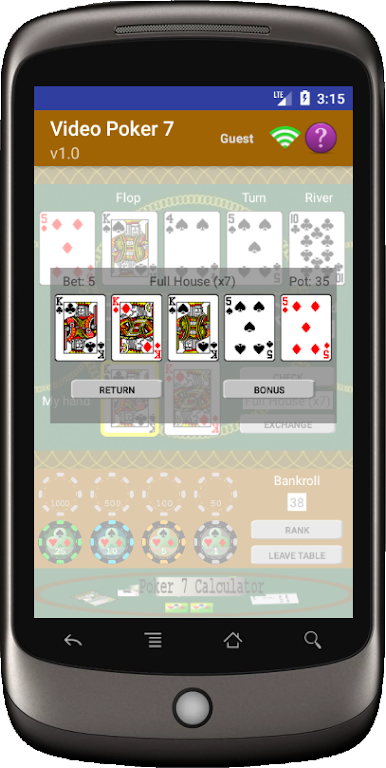 Video Poker 7 Ảnh chụp màn hình 1