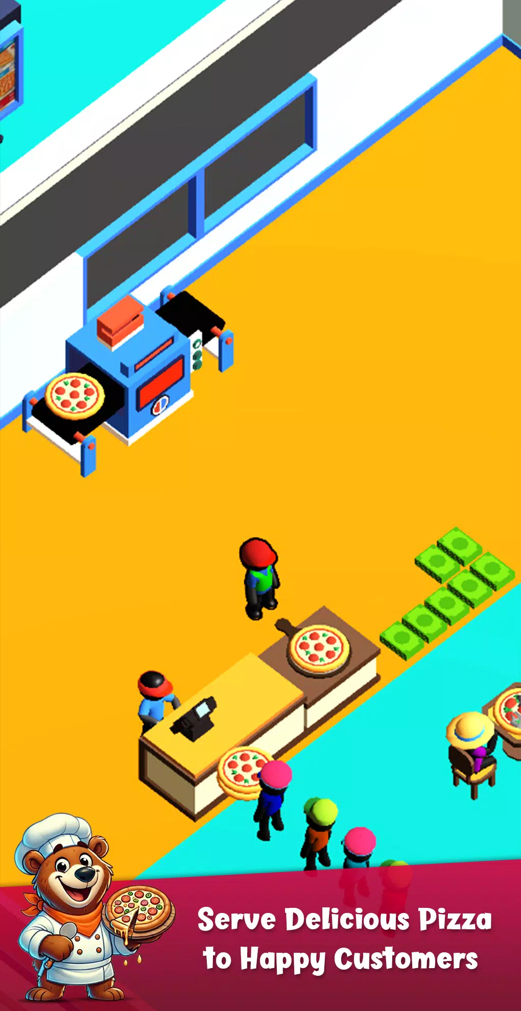 Bear Pizza Maker:Cooking Games Tangkapan skrin 0