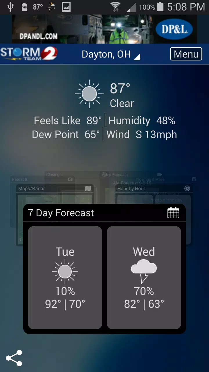 WDTN Weather ဖန်သားပြင်ဓာတ်ပုံ 1