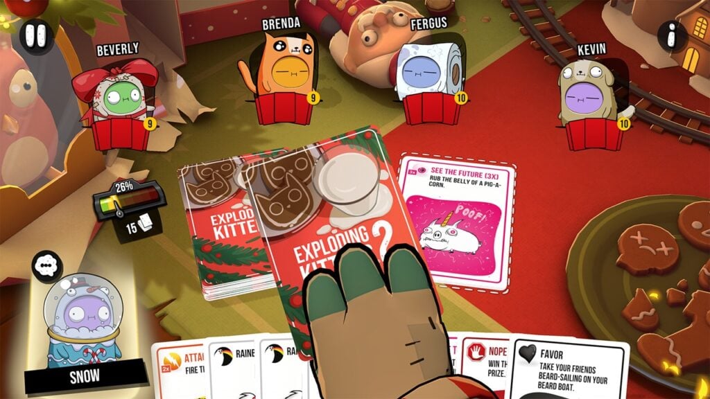 Exploding Kittens 2, Tatilleri Kutlamak İçin Bir Noel Baba Pençeleri Paketi Düşürüyor!