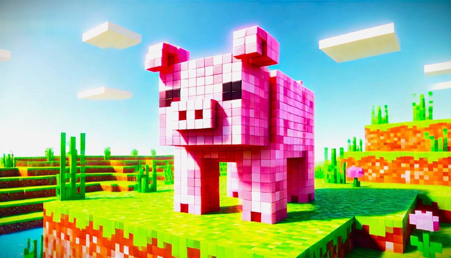 Mobs fofos em Minecraft: Pink Pigs e por que são necessários