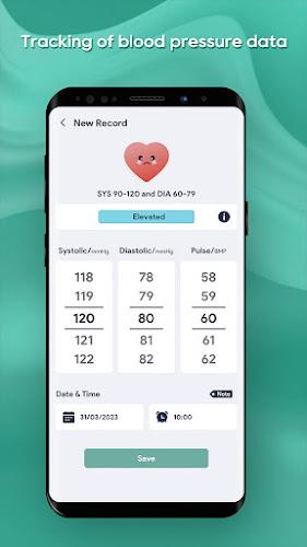 Daily Blood Pressure - Log Zrzut ekranu 1