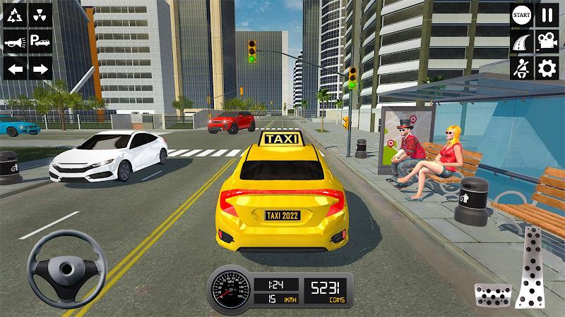 Taxi Simulator 3d Taxi Sim ဖန်သားပြင်ဓာတ်ပုံ 1