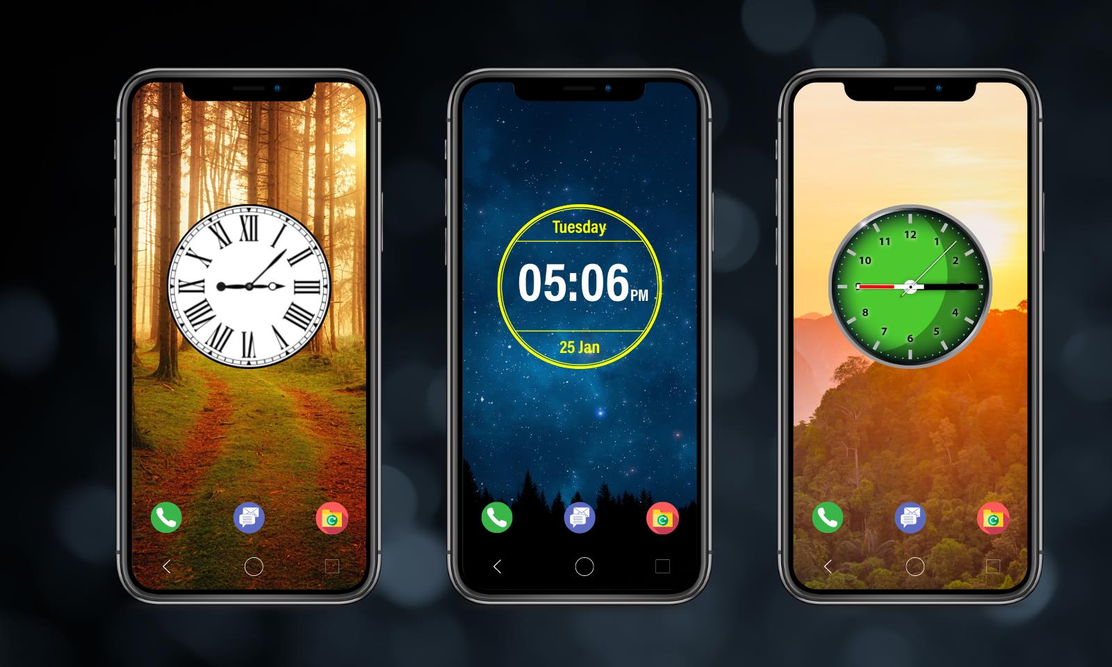 Digital Clock Lock Screen Pro Ekran Görüntüsü 1