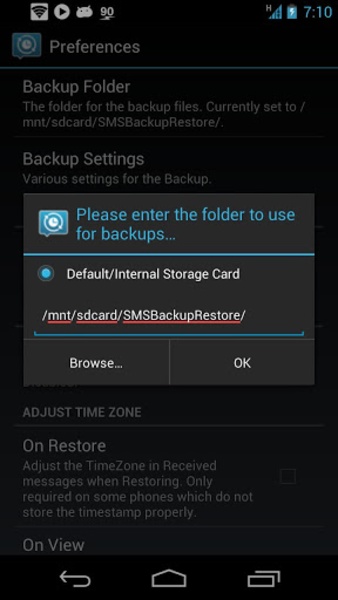 SMS Backup and Restore Ekran Görüntüsü 0