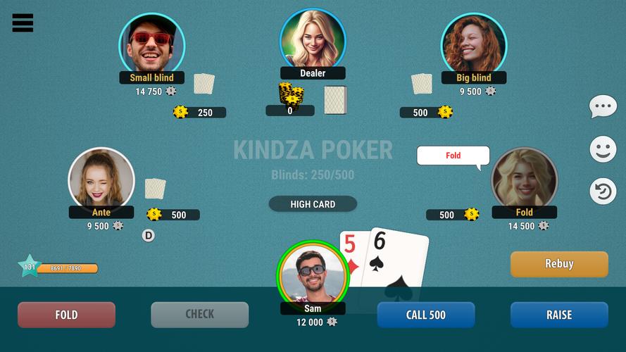 Kindza Poker Captura de pantalla 0