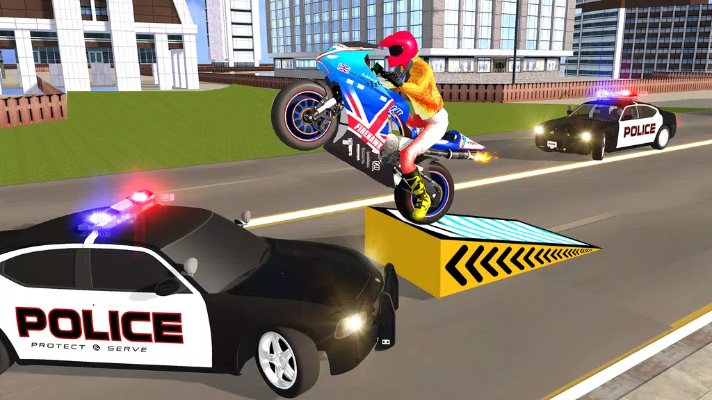 Police Car Vs Theft Bike Captura de pantalla 2