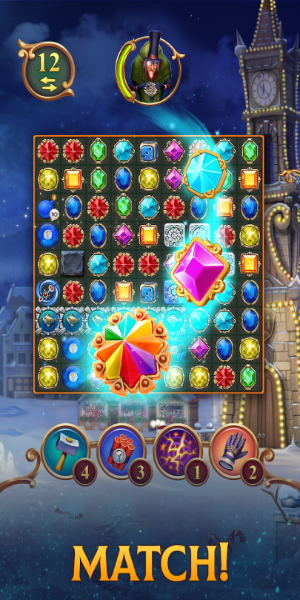 Clockmaker: Jewel Match 3 Game स्क्रीनशॉट 2