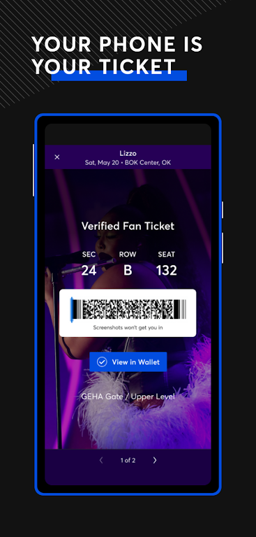 Ticketmaster Schermafbeelding 0