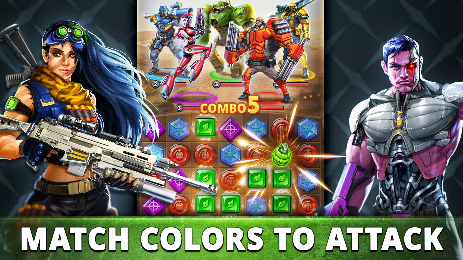 Puzzle Combat: Match-3 RPG Captura de pantalla 3