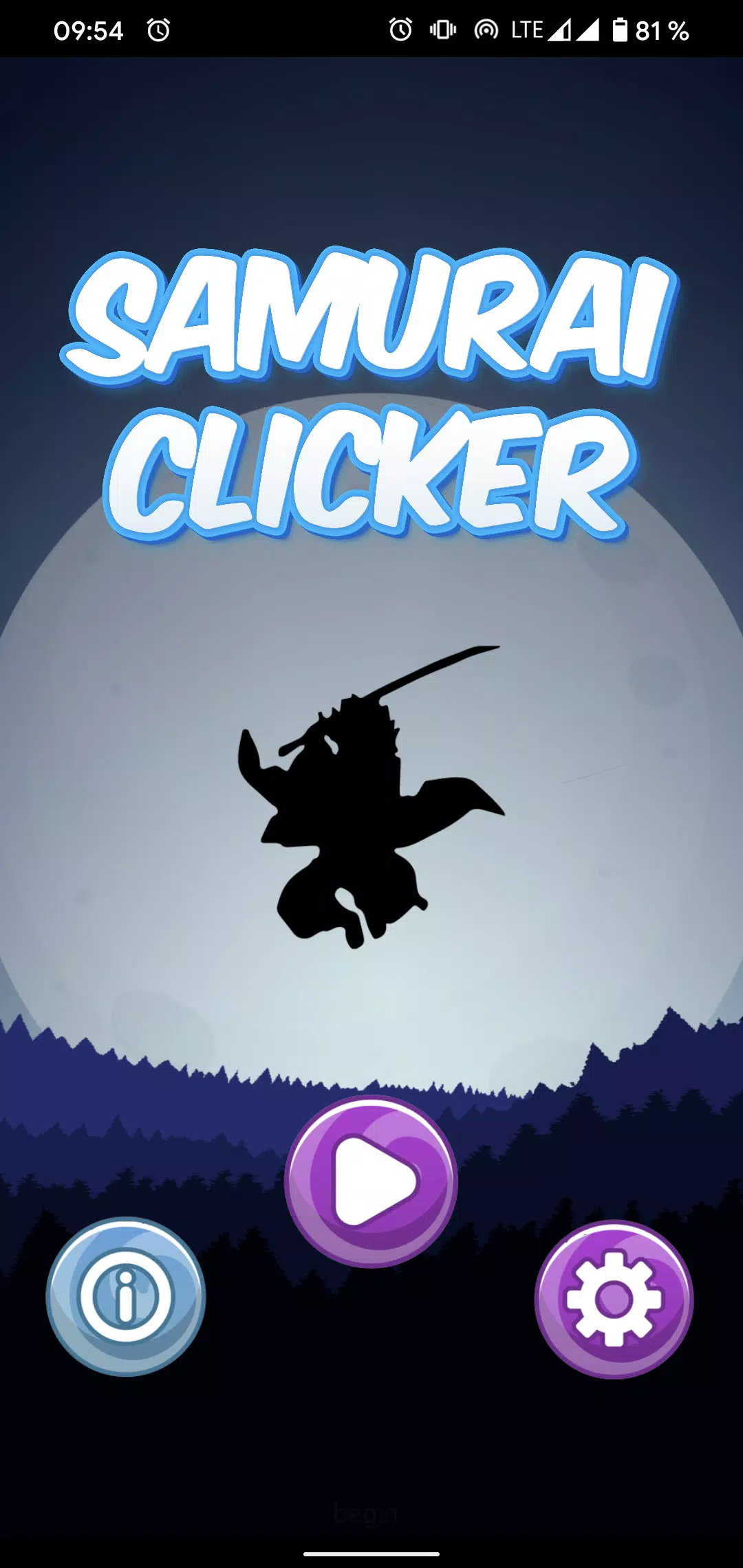 Samurai Clicker स्क्रीनशॉट 0