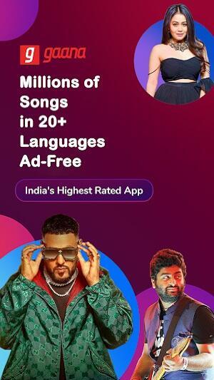 Gaana: MP3 Songs, Music App Screenshot 0