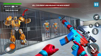 Prison Escape Robot Car Games Schermafbeelding 1