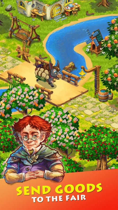 Farmdale: farming games & town Скриншот 0