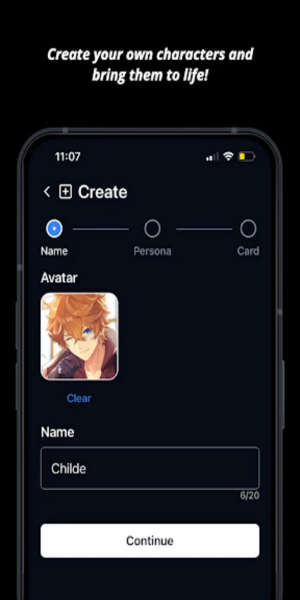 Charstar: AI Character Chat Tangkapan skrin 1