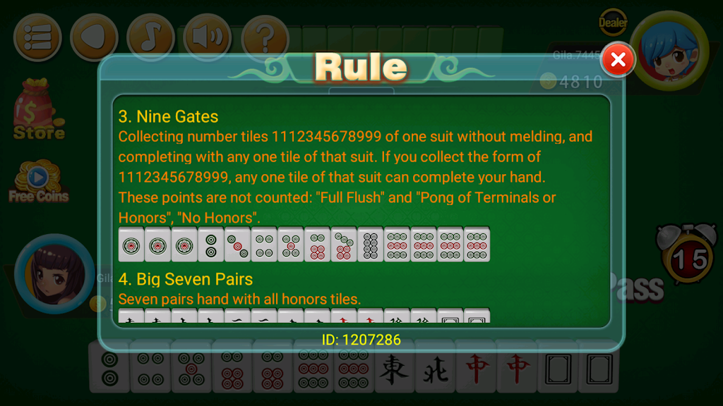 Mahjong 2P: competition Captura de tela 3