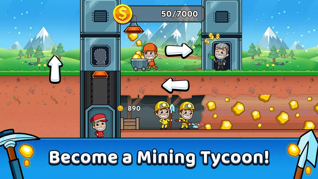 Idle Miner Tycoon: Gold & Cash Schermafbeelding 0