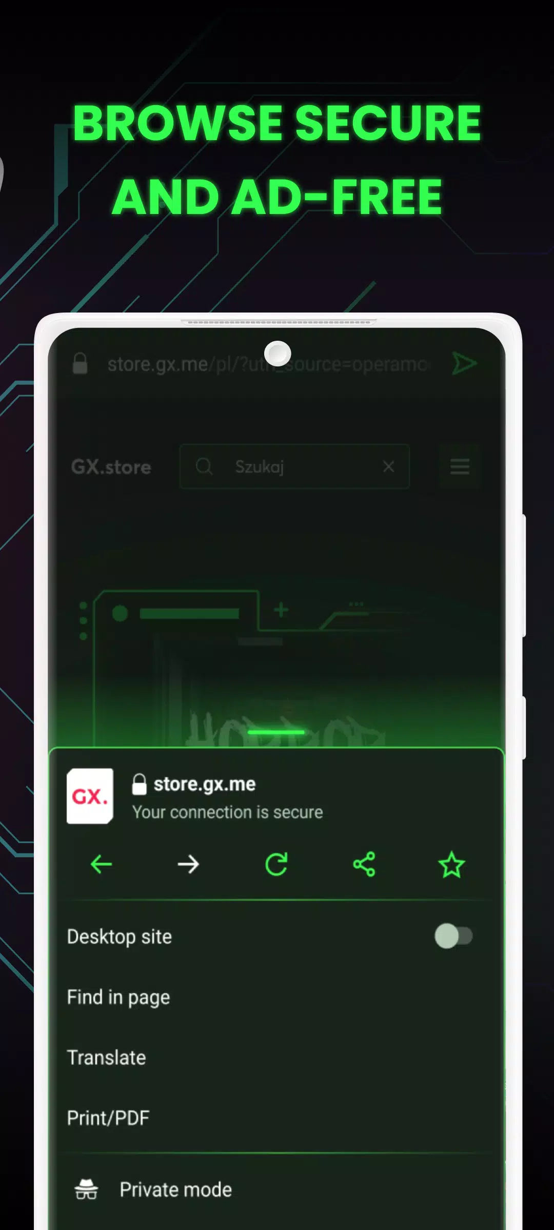 Schermata Opera GX 2