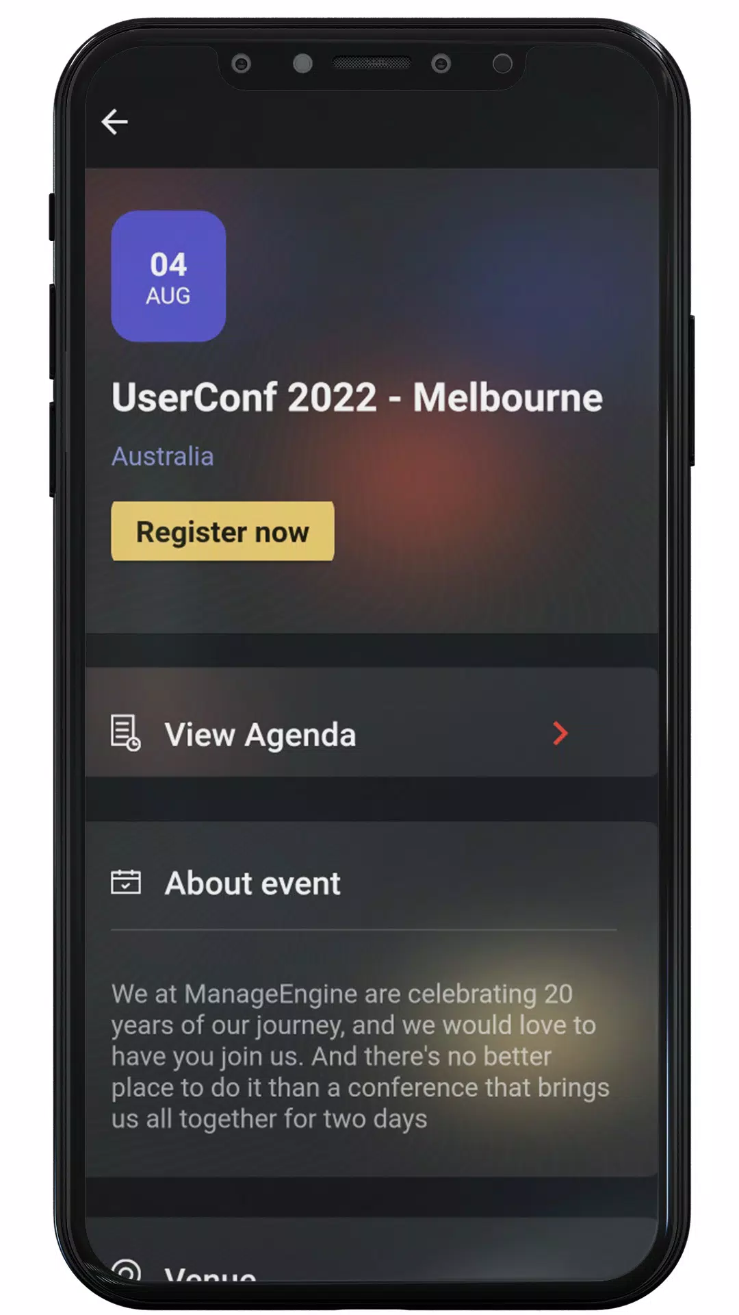 ManageEngine Events應用截圖第3張