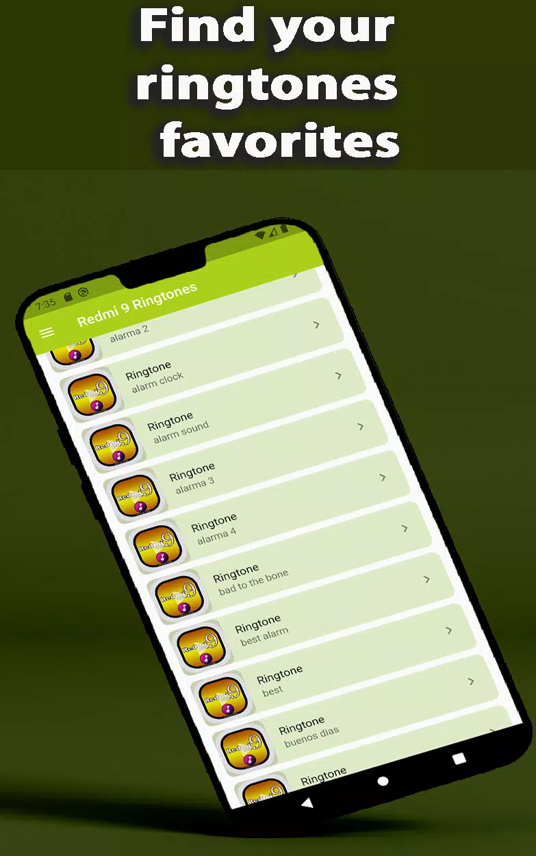 Redmi Note 9 Ringtone App Captura de pantalla 1