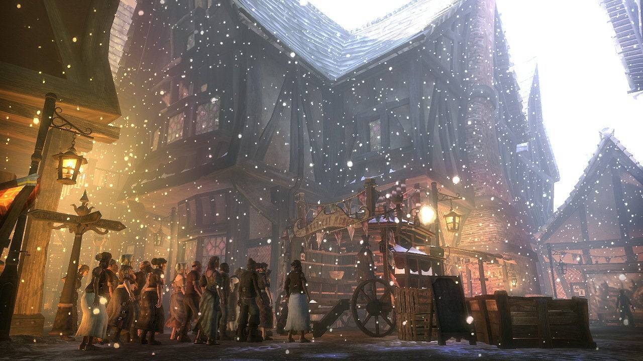 Bowerstoneの町は、シミュレートされた本物の生活に満ちています。 |画像クレジット：Lionhead Studios / Xbox