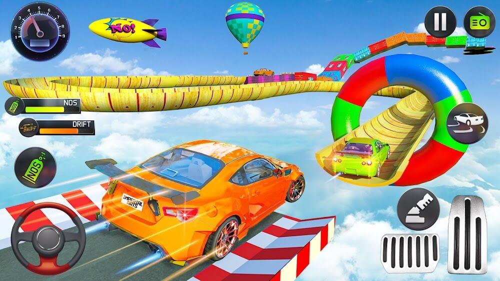 Mega Ramp Car Stunts Race Скриншот 0