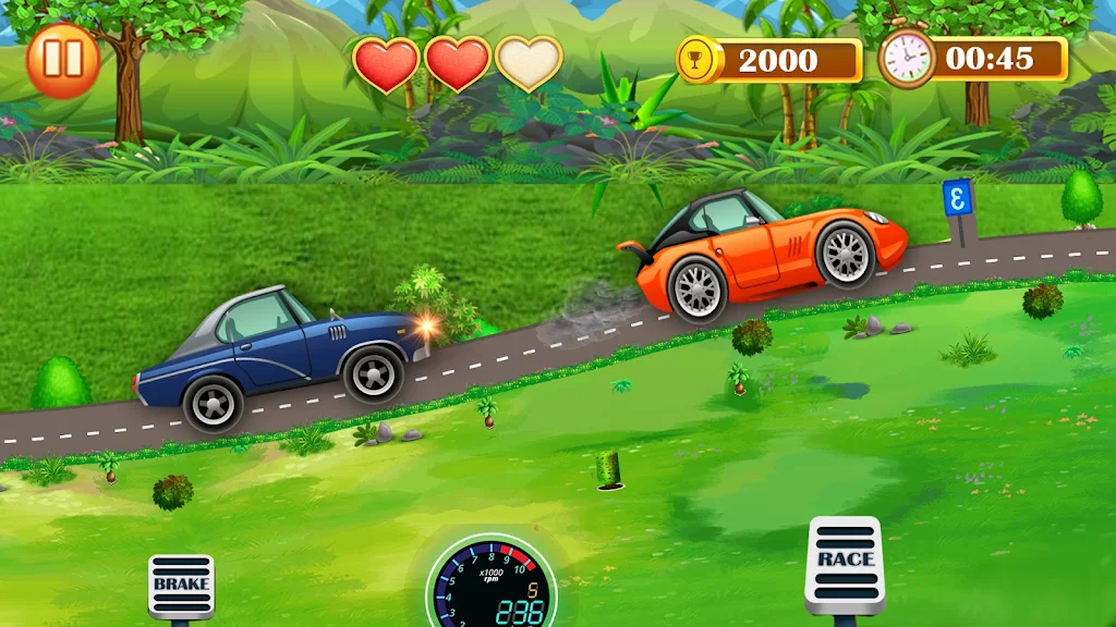 Hill Climb Car Racer-Car Game Ảnh chụp màn hình 0