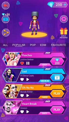 Blade Slash Runner on Beats 3D Скриншот 2