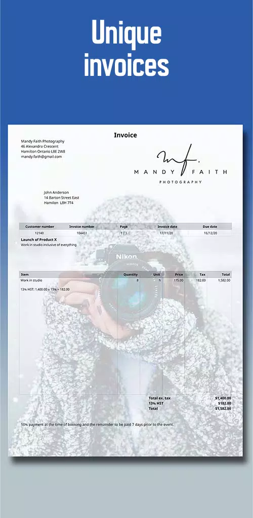 Schermata Invoice Maker 2