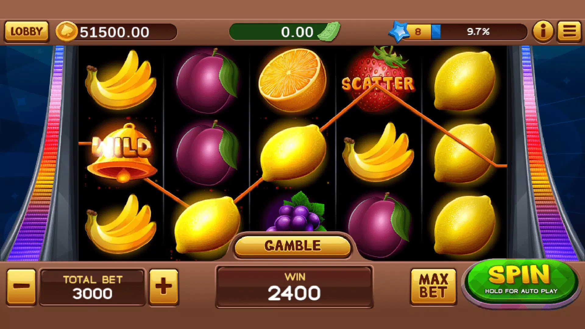 Game Heap - Seven Slots Tangkapan skrin 1