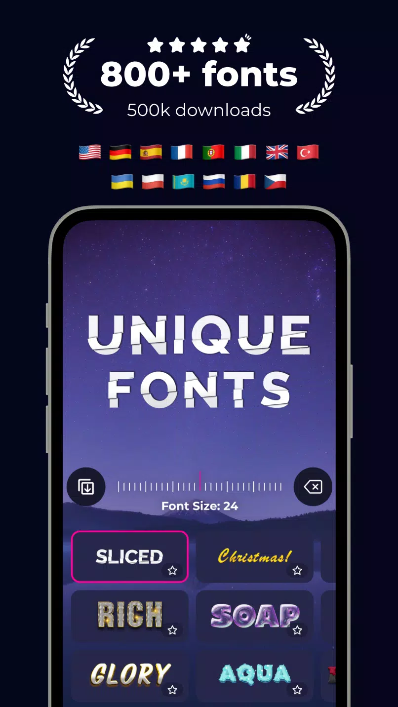 Fonts & Stickers. Add text 스크린샷 3