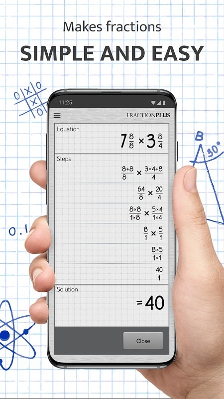 Fraction Calculator Plus Ảnh chụp màn hình 1