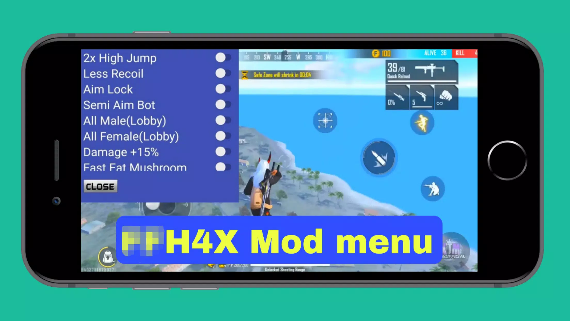 Fire Mod Menu स्क्रीनशॉट 1