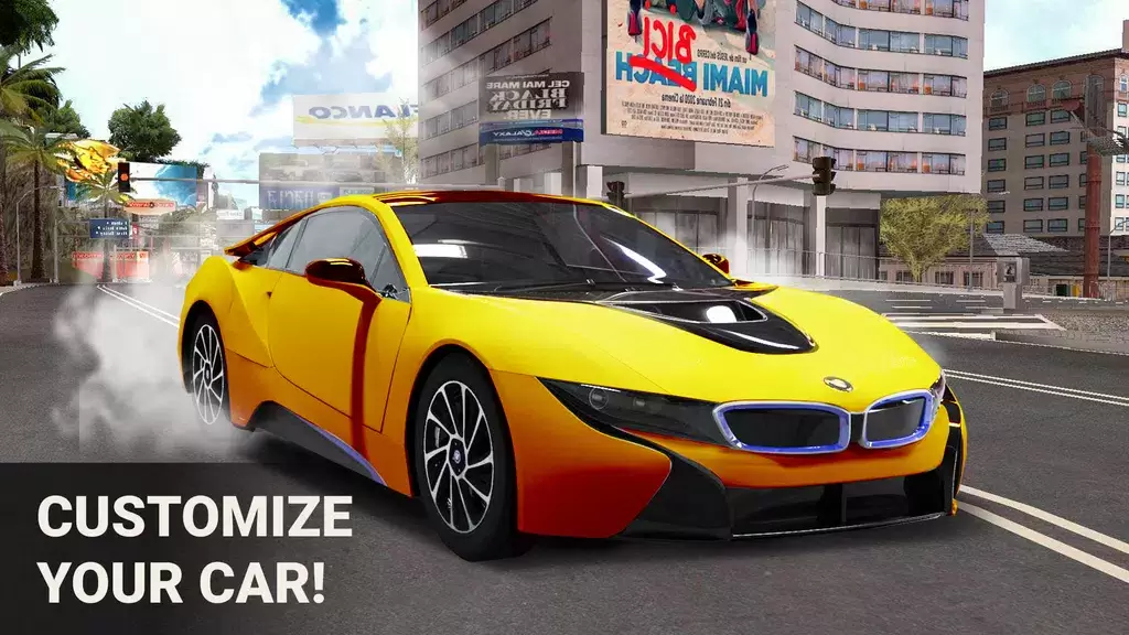 Driver BMW I8 Night City Racer Schermafbeelding 2