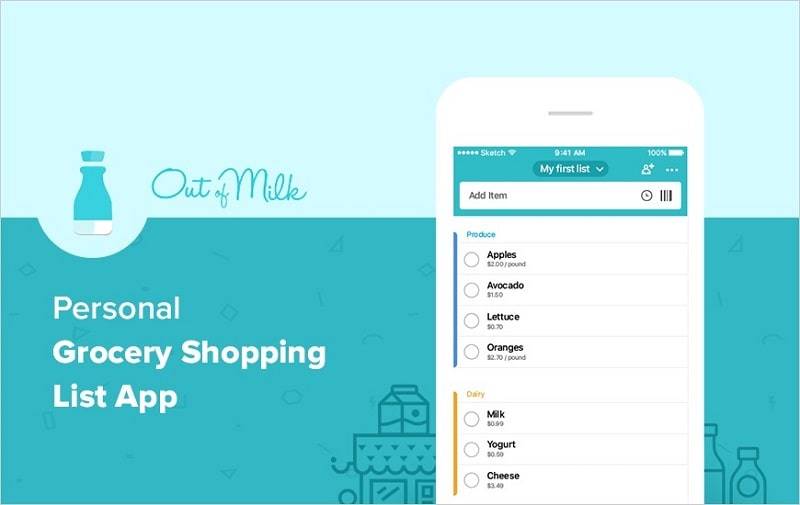 Grocery List App - Out of Milk应用截图第0张