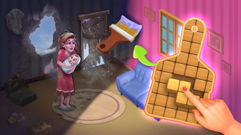 My Dream home & Block Puzzle 스크린샷 1